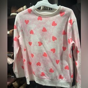 Cat & Jack Pink Heart Sweatshirt